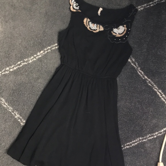 ladies black sequin dress